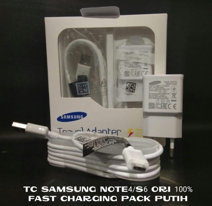 TRAVEL CHARGER SAMSUNG S6/ NOTE 4 ORI 100%